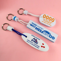 Porte-clés flottant promotionnel de forme ronde porte-clés flottant en mousse eva avec logo personnalisé