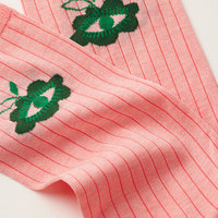 Chaussettes roses à motif d'oeil vert à la mode tenue pour femmes mignonnes accessoires assortis articles d'habillage