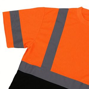 En20471 Class 2 Hi <b>Vis</b> Tape Safety Lightweight Outdoor Road Emergency Oem Reflective <b>T</b>-<b>Shirt</b> - Product Image 2