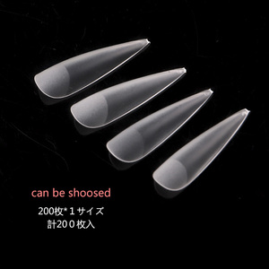 Tszs ตะปูปลอมขนาดเดียวปลายแหลมยาวปลอม200ด้านยาวแบบใส - Product Image 2