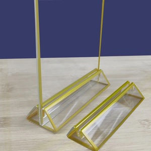 2024 Factory Price 4R Sign Holder with Golden Boarder for Marry Party - Product Image 2