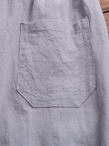 Macheda-ensemble de pyjama respirante en lin pour homme, pyjama à col surélevé, couleur unie, vêtement idéal pour l'été - Product Image 5