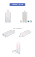 Seringues jetables en plastique 400 ml 1:1 à double cartouche pour colle/adhésif UV, manchon de seringue pour baril de distribution