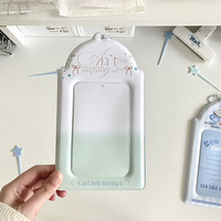 Porte-cartes en PVC personnalisé de 6 pouces en gros, simple, avec logo d'idole, sac à cartes, pendentif, rangement, protecteurs de cartes pour objets de collection