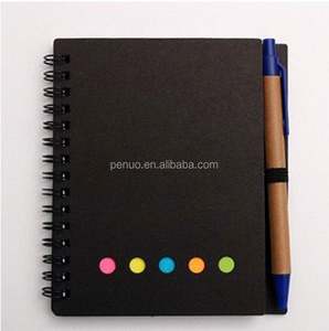 Bloc de Notas de Papel Kraft con Tapa Dura, Adhesivos Personalizados para Índice, Bloc de Notas Espiral, Pestañas Adhesivas para Libros, Bloc de Notas con Logotipo Personalizado y Bolígrafo - Product Image 5