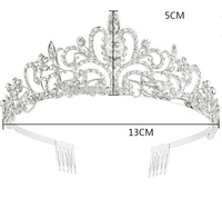 Ensemble de baguette magique Couronne et Étoile, Tiare de Princesse Argentée, Bijoux de Mariée, Accessoires de Scène et Photo pour Princesse G26-305