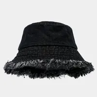 Vente en gros de chapeau de pêcheur vintage personnalisé blanc lavé bord brut en détresse casquette de pêcheur en plein air streetwear chapeaux de papa de pêche