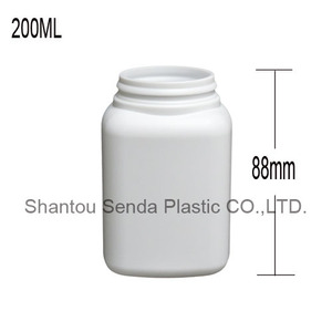 NOUVEAU Pot <span class=keywords><strong>en</strong></span> plastique PE, bouteilles <span class=keywords><strong>en</strong></span> plastique <span class=keywords><strong>de</strong></span> 200ml <span class=keywords><strong>de</strong></span> <span class=keywords><strong>forme</strong></span> carrée pour bonbons au lait, <span class=keywords><strong>bouteille</strong></span> <span class=keywords><strong>de</strong></span> chewing-gum avec bouchon à anneau <span class=keywords><strong>de</strong></span> traction - Product Image 4
