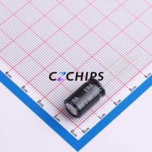 Condensador Electrolítico de Aluminio de Orificio Pasante ERA10V2200M10X16, Orificio Pasante, D10xL16mm 2200uF 20% 10V 886mA-120Hz - Product Image 2