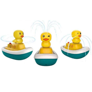 Jouets <span class=keywords><strong>de</strong></span> <span class=keywords><strong>bain</strong></span> pour enfants en plastique ABS <span class=keywords><strong>de</strong></span> haute qualité, sûrs pour les enfants, design circulaire, bords lisses, couleurs vives, animaux, canard jaune - Product Image 4