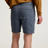 Short de gymnastique léger Topogrid de 5 pouces pour hommes séchage rapide extensible en nylon Ripstop décontracté poches fixes à la taille pour la pêche athlétique