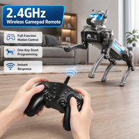 Chien robot intelligent électrique contrôlé par application avec pulvérisation de brume à distance, utilisation intérieure-extérieure, argent/noir, cadeau pour enfants