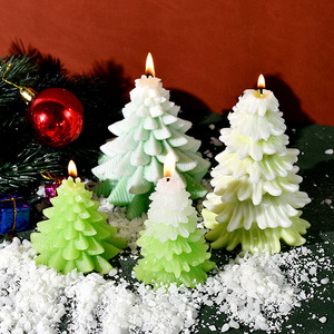 S albero di natale fai da te stampo in Silicone Aroma fatto a mano candela gesso <span class=keywords><strong>resina</strong></span> ornamenti stampo albero di natale cero fare forniture - Product Image 4