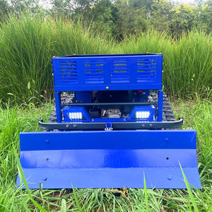 農業機械 ワイヤレスリモコン式芝刈り機 収納ラックと除雪機付き - Product Image 3