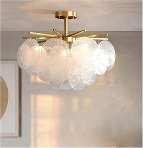 <span class=keywords><strong>Suspension</strong></span> Moderne Givrée <span class=keywords><strong>Bulles</strong></span> Lustre En <span class=keywords><strong>Verre</strong></span> <span class=keywords><strong>Suspension</strong></span> <span class=keywords><strong>Suspension</strong></span> Salon Décoration Éclairage Intérieur, pour La Maison Salle À Manger Chambre - Product Image 1