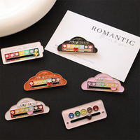 Pins de revers en métal personnalisés, émaillés, à motif 'Social Mood' et 'Social Battery' coulissant arc-en-ciel, avec placage, pour décoration interactive de chapeaux et vêtements