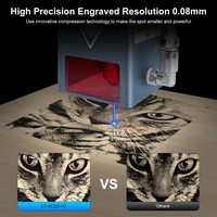 Module de gravure laser CNC 4LDS-V2 20W avec assistance pneumatique, tête de découpe laser à diode, pièce DIY pour verre, livraison gratuite en Europe
