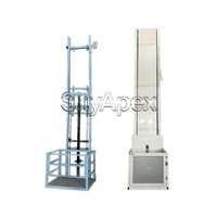 Monte-charge hydraulique compact pour villa, élévateur à rail de guidage, plateforme de levage pour entrepôt et usage domestique, palan à matériaux simple