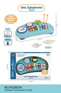 Xylophone éducatif à 8 notes, jouet musical 2 en 1 pour l'apprentissage précoce et le développement sensoriel - Product Image 4