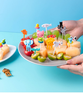 Mini Food Picks for Kids for bento lunch box Cartoon stuzzicadenti <span class=keywords><strong>per</strong></span> torta di frutta Dessert pasticceria Party Supply for Children - Product Image 5