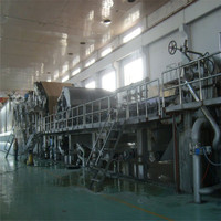 Machine à fabriquer du papier kraft crépé DINGCHEN avec pompe à engrenages PLC pour une capacité de 50 tonnes/jour