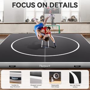 <span class=keywords><strong>Tapis</strong></span> <span class=keywords><strong>de</strong></span> gymnastique <span class=keywords><strong>gonflable</strong></span> antidérapant pliable et portable en PVC OEM <span class=keywords><strong>de</strong></span> <span class=keywords><strong>3m</strong></span>, 4m, 5m pour l'entraînement <span class=keywords><strong>de</strong></span> Jiu Jitsu, BJJ, MMA, Judo - Product Image 3