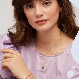 Collar con Colgante de Candado de Corazón de Latón Chapado en Oro en Oferta - Product Image 2