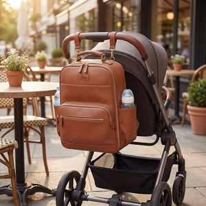 <span class=keywords><strong>Sac</strong></span> <span class=keywords><strong>à</strong></span> dos de maternité en cuir personnalisé, <span class=keywords><strong>sac</strong></span> d'allaitement, <span class=keywords><strong>sac</strong></span> de rangement pour bébé, <span class=keywords><strong>sac</strong></span> de voyage, <span class=keywords><strong>sac</strong></span> <span class=keywords><strong>à</strong></span> dos minimaliste, fabricant OEM ODM - Product Image 2
