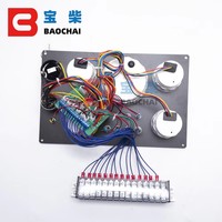 Tableau de bord marin exquis pour acier inoxydable résistant aux UV 12/24V avec tableau de bord à 5 jauges