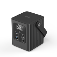 Batterie Externe Solaire PD 100W à Charge Rapide avec Affichage LED, Chargeur d'Urgence Extérieur, Station d'Énergie Portable Sans Fil, Alimentation Starlink