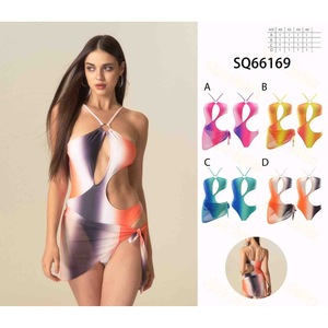 Costume da bagno intero modellante, coprente, sexy, monokini, taglie 42 44 46 48, colori assortiti - Product Image 1