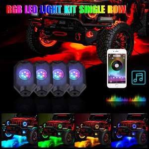 Phụ Kiện Đường Trường Cung Cấp Từ Nhà Máy Bộ Đèn Dưới Ánh Sáng Chống Nước Răng Xanh Dương Chống Nước Âm Nhạc 8 Pods Cho Xe Jeep,Atv - Product Image 2