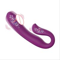 Ylove - Juguetes Sexuales Vibradores Potentes de Silicona Líquida Suave ABS de Doble Cabeza para Mujeres, 10 Modos, Dildo, Vibrador Vaginal, Masajeador