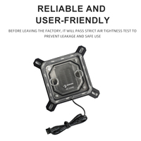 OCOCOO OC-C55W-SINTE Bloc d'eau pour processeur haute performance pour Intel LGA 1700 1200 115X, base en cuivre à micro-canaux, refroidissement liquide pour PC