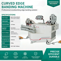Machine à chantourner les bords à double colle pour panneaux courbes, système adhésif thermofusible EVA PUR, pour usine de meubles