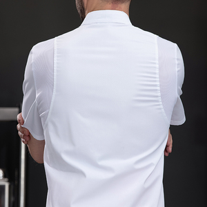 Vêtements de chef haut de gamme, vêtements de travail de cuisine à manches courtes pour hommes, vêtements de travail de chef pour restaurant, hôtel, cuisine - Product Image 6