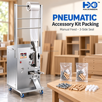 Machine d'emballage pneumatique à alimentation manuelle, équipement de scellage de sachets haute vitesse pour l'emballage de petites pièces et de matériel irrégulier