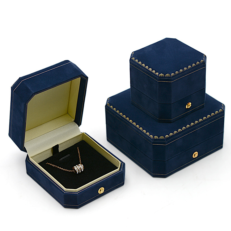 Blue necklace box