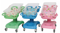 Mobilier d'hôpital soins médicaux pour nouveau-nés berceau réglable berceaux poussette chariot lit bébé chariot chariot pour bébés