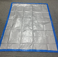Bâche en plastique chinoise imperméable, résistante aux déchirures, anti-âge et anti-UV, en PE pour l'ombrage