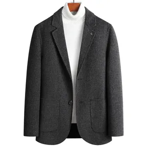 Stylish Wool Men's Suit Fashion Casual Jacket Suit Slim Fitting Overcoat for Men