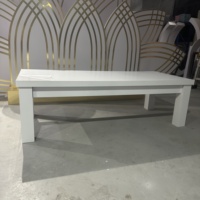 Tables carrées pliantes ergonomiques modernes blanches en PVC+acrylique écologiques pour pique-niques en plein air, parcs et fêtes d'enfants – Nouveau design 2026