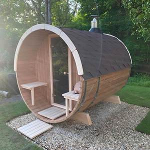 Finlandia al aire libre Canadian Red Cedar Barrel Sauna Spa Sauna con estufa de leña de sauna Precio especial - Product Image 4