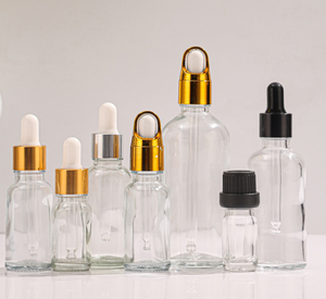 Venta caliente 5ml 10ml 15ml 20ml 30ml 50ml 100mL Botella de aceite esencial de vidrio transparente Botella de cuentagotas de aceite esencial de suero de vidrio - Product Image 3