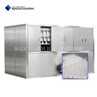 Machine à glaçons industrielle BAOCHARM 5 tonnes avec tour de refroidissement par eau, installation facile
