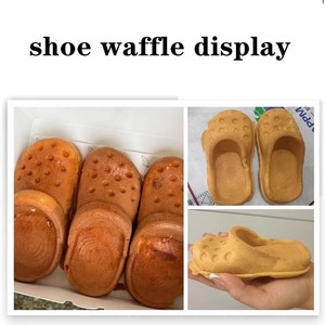 Trous antiadhésifs gaufre en forme de chaussure faisant la Machine gaz chauffage électrique chaussures commerciales forme gaufrier - Product Image 5