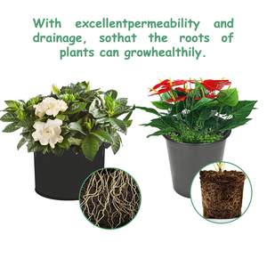 1 2 3 5 7 15 galon bitki delik ile çanta büyümek kalınlaşmış olmayan dokuma havalandırma kumaş Pot kolu ile takviyeli ağırlık kapasitesi - Product Image 5