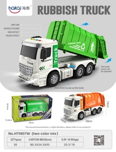 Serie <span class=keywords><strong>de</strong></span> coches <span class=keywords><strong>de</strong></span> saneamiento <span class=keywords><strong>de</strong></span> plástico para niños, camión <span class=keywords><strong>de</strong></span> <span class=keywords><strong>basura</strong></span> <span class=keywords><strong>de</strong></span> inercia <span class=keywords><strong>de</strong></span> música ligera, coche <span class=keywords><strong>de</strong></span> <span class=keywords><strong>juguete</strong></span> ecológico para niños, vehículo <span class=keywords><strong>de</strong></span> <span class=keywords><strong>juguete</strong></span> verde - Product Image 3
