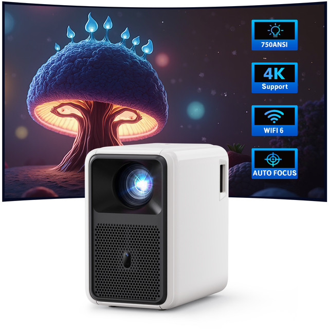 CR36 PRO LCD Projector Portable LED WiFi Smart Projector 1080P Android 11 2G Built-in Speakers Pocketable 4K Support Short Throw