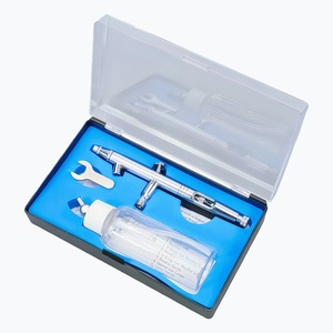 Aérographe double action Td-182a 100 ml à alimentation par gravité, vitesse réglable, portable pour travaux artistiques - Product Image 4